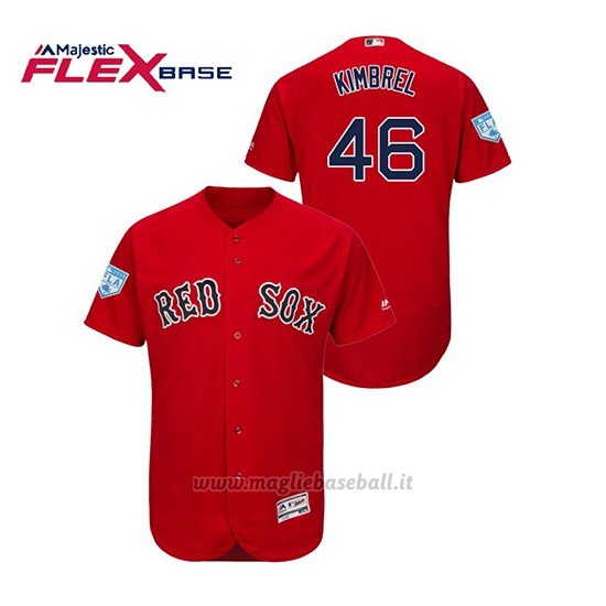 Maglia Baseball Uomo Boston Red Sox Craig Kimbrel 2019 Entrenamiento De Primavera Flex Base Rosso